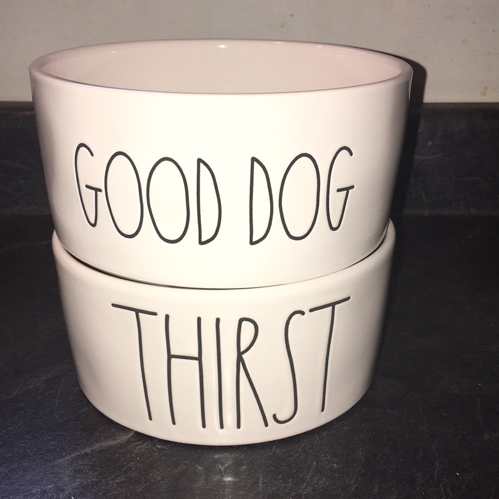Rae Dunn dog bowls New